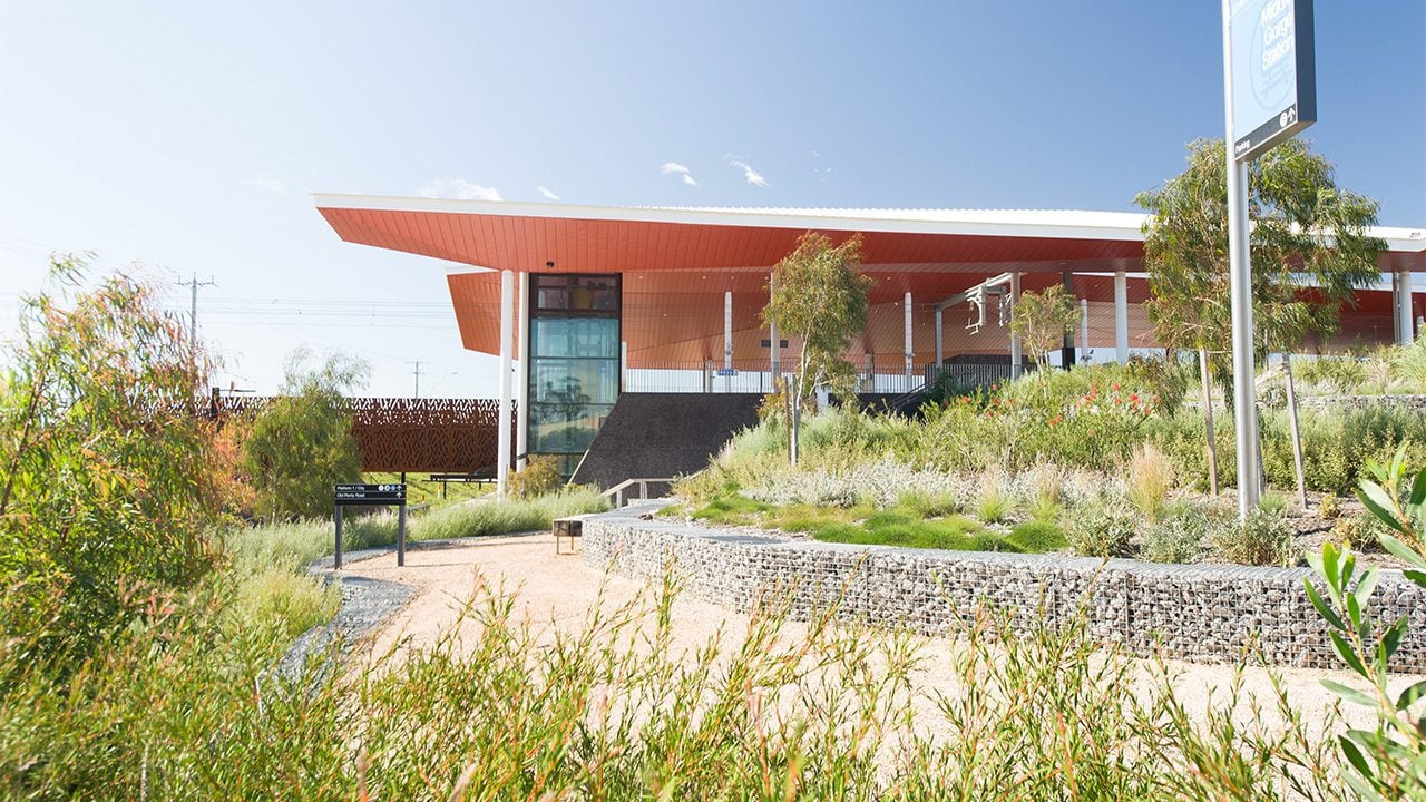 Svg+xml;charset=utf — tract Mernda rail extension - middle gorge station - tract