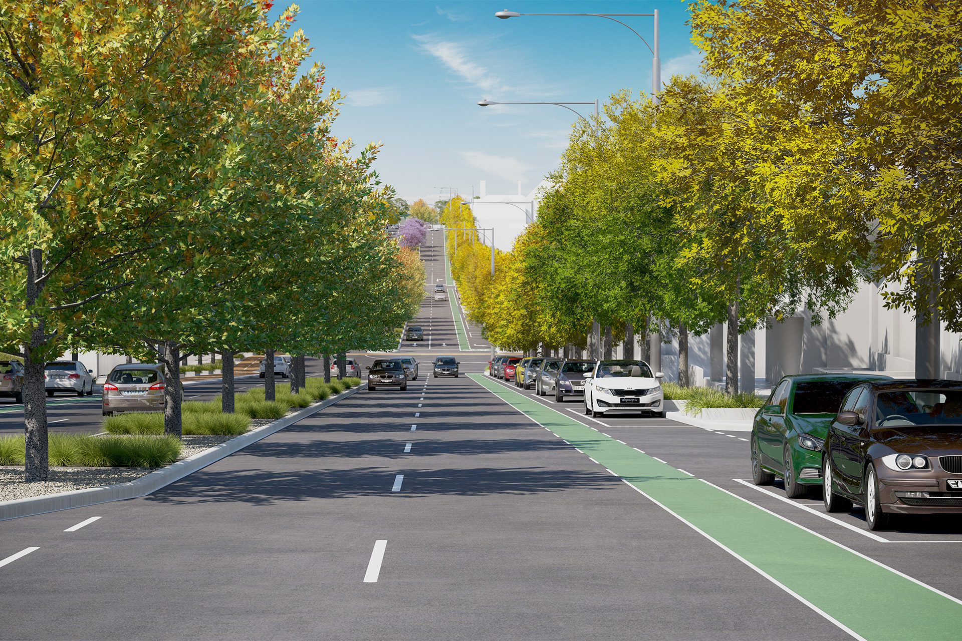 Mair Street Upgrade - 3D Visualisation - Tract Media