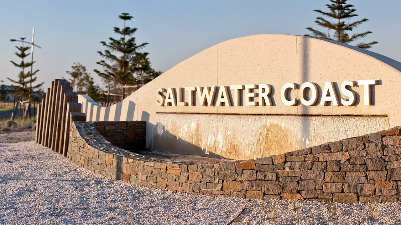 Svg+xml;charset=utf — tract Entry signage of saltwater coast made of brick, wood, stone and metal