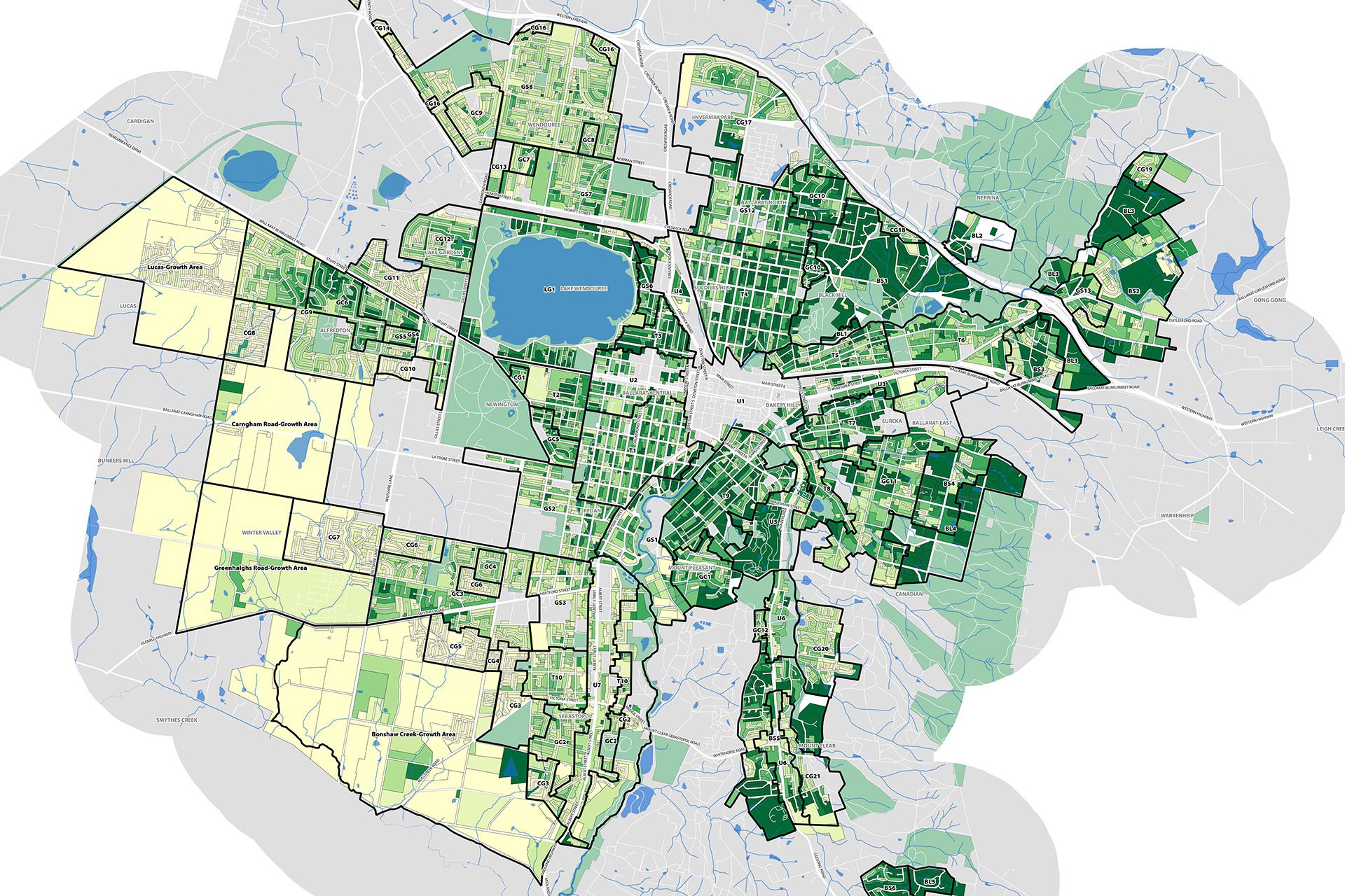 Hero 12 strategy and spatial analysis — tract Strategy and spatial analysis - ballarat residential character study (tree canopy cover)