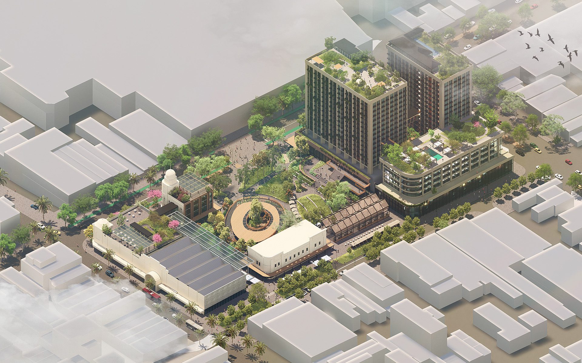 Svg+xml;charset=utf — tract Market square - the green heart of central geelong