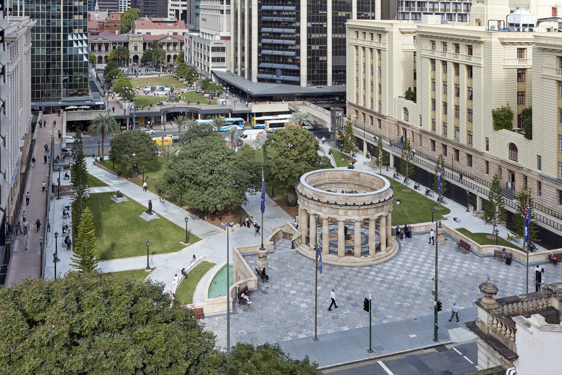 Anzac square 01 — tract Public realm - anzac square